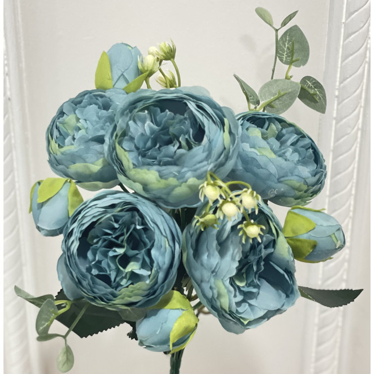 Flovery Silk Peony Stems, Bushes, And Sprays Arrangement Wayfair